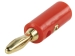 BC-004 Vergulde Banaan Connector Male PVC Rood