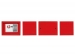 ELEKTRONISCHE KLUIS - 23 x 17 x 17 cm - ROOD
