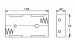 BATTERIJHOUDER VOOR 4 x D-BATTERIJEN (MET BATTERIJCLIPS)