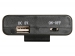 BATTERIJHOUDER VOOR 4 x AA-BATTERIJEN (MET USB CONNECTOR) + SCHAKELAAR