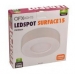 LED slim-opbouw 12W 3000K dimbaar warmwit