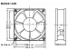 VENTILATOR 24VDC GLIJLAGER 120 x 120 x 38mm