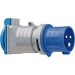 CEE adapter/caravan adapter IP44 (3-polige CEE stekker: 230V/16A, stopcontact: 230V/16A, voor buitengebruik, ideaal voor kamperen)