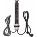 BN-1396200023 Tower Power tafel-stekkerdoos USB-lader LAN / uitschuifbare stekkerdoos 3-voudig met 2 USB-laadbussen, 2x RJ45-bussen, 2 m kabellengte en 2x2 m datakabel Zwart / Aluminium