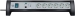 Overspanningsbeveiligde Stekkerdoos Premium-Office-Line 6-Wegs 1.80 m - Geaard