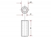 PLASTIC AFSTANDSBUS 5mm M3