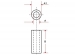 ALUMINIUM AFSTANDSBUS 5mm M3