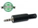 CA002H MANNELIJKE 2.5mm STEREO JACK - PLASTIC ZWART