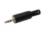 MANNELIJKE 2.5mm STEREO JACK - PLASTIC ZWART