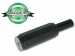 VROUWELIJKE 3.5mm STEREO JACK - ZWART PLASTIC