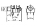 6.35 mm VROUWELIJKE JACK - GESLOTEN CIRCUIT - MONO