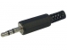 CA111 MANNELIJKE 3.5mm STEREO JACK - PLASTIC - ZWART