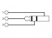 3P XLR MANNELIJKE PLUG NAAR MANNELIJKE 6.35mm STEREO JACKPLUG