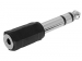 CAA29 VROUWELIJKE 3.5mm STEREO JACK NAAR MANNELIJKE 6.35mm STEREO JACK