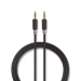 CABP22000AT30 Stereo-Audiokabel | 3,5 mm Male | 3,5 mm Male | Verguld | 3.00 m | Antraciet | Polybag