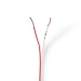 CABR0750WT1000 Speaker-Kabel | 2x 0.75 mm² | Koper | 100.0 m | Rond | PVC | Wit | Rol