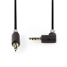 CABW22600AT05 Stereo-Audiokabel | 3,5 mm Male | 3,5 mm Male | Verguld | 0.50 m | Rond | Antraciet | Doos