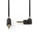 Stereo-Audiokabel | 3,5 mm Male | 3,5 mm Male | Verguld | 0.50 m | Rond | Antraciet | Doos