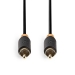 Digitale Audiokabel | RCA Male | RCA Male | Verguld | 2.00 m | Rond | PVC | Antraciet | Doos