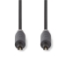 CABW25000AT10 Optische Audiokabel | TosLink Male | TosLink Male | 1.00 m | Rond | PVC | Antraciet | Window Box