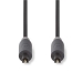 CABW25000AT10 Optische Audiokabel | TosLink Male | TosLink Male | 1.00 m | Rond | PVC | Antraciet | Doos