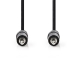 Stereo-Audiokabel | 3,5 mm Male - 3,5 mm Male | 0,5 m | Zwart