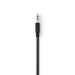 Stereo-Audiokabel | 3,5 mm Male - 3,5 mm Female | 10 m | Zwart