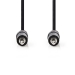 Stereo-Audiokabel | 3,5 mm Male - 3,5 mm Male | 1,0 m | Zwart