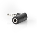 Stereo-Audioadapter | 3,5 mm Male - 3,5 mm Female | 90° Gehoekt | 4-Polig | 
