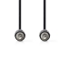 CAGP24100BK20 Subwoofer-Kabel | RCA Male | RCA Male | Vernikkeld | 2.00 m | Rond | 2.5 mm | Zwart | Polybag