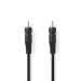 Digitale Audiokabel | RCA Male | RCA Male | Vernikkeld | 1.00 m | Rond | PVC | Zwart | Envelop