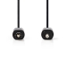 CAGP25100BK20 Optische Audiokabel | TosLink Male | Mini-Toslink | 2.00 m | Rond | PVC | Zwart | Envelop