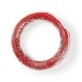Speaker-Kabel | 2x 0.75 mm² | CCA | 25.0 m | Rond | PVC | Rood / Zwart | Folieverpakking