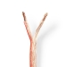 CAGW6000TR150 Speaker-Kabel | 2x 6.00 mm² | CCA | 15.0 m | Rond | PVC | Transparant | Folieverpakking