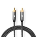 CATB24170GY20 Digitale Audiokabel | RCA Male | RCA Male | Verguld | 2.00 m | Rond | Katoen | Antraciet / Gun Metal Grijs | Cover Window Box