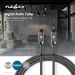 Optische Audiokabel | TosLink Male | TosLink Male | 1.00 m | Rond | Katoen | Gun Metal Grijs | Cover Window Box