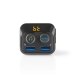 CATR120BK FM-Audiotransmitter voor Auto | Gefixeerd | Handsfree bellen | 1.0 " | LED-Scherm | Bluetooth® | 5.0 V DC / 1.0 A / 5.0 V DC / 2.4 A | Bass boost | Google Assistant / Siri | Zwart