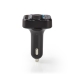 FM-Audiotransmitter voor Auto | Gefixeerd | Handsfree bellen | 0.8 " | LED-Scherm | Bluetooth® | 5.0 V DC / 1.0 A / 5.0 V DC / 2.4 A | Bass boost | Google Assistant / Siri | Zwart