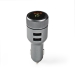 FM-Audiotransmitter voor Auto | Gefixeerd | Handsfree bellen | 0.7 " | LED-Scherm | Bluetooth® | 5.0 V DC / 1.0 A / 5.0 V DC / 2.4 A | Grijs / Zwart