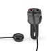 FM-Audiotransmitter voor Auto | Gefixeerd | Handsfree bellen | 0.8 " | LED-Scherm | Bluetooth® | QC 3.0 / 5.0 V DC / 1.0 A | Snelladen | Google Assistant / Siri | Zwart