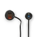 FM-Audiotransmitter voor Auto | Gefixeerd | Handsfree bellen | 0.8 " | LED-Scherm | Bluetooth® | QC 3.0 / 5.0 V DC / 1.0 A | Snelladen | Google Assistant / Siri | Zwart