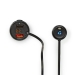 FM-Audiotransmitter voor Auto | Gefixeerd | Handsfree bellen | 0.8 " | LED-Scherm | Bluetooth® | QC 3.0 / 5.0 V DC / 1.0 A | Snelladen | Google Assistant / Siri | Zwart