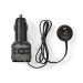 FM-Audiotransmitter voor Auto | Gefixeerd | Handsfree bellen | 0.8 " | LED-Scherm | Bluetooth® | QC 3.0 / 5.0 V DC / 1.0 A | Snelladen | Google Assistant / Siri | Zwart