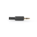 3,5 mm Audioconnector | Recht | Male | Verguld | Solderen | Diameter kabelinvoer: 4.0 mm | Polyvinylchloride (PVC) | Goud / Zwart | 25 Stuks | Envelop