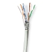 Netwerk Kabel Rol | CAT6 | Stranded | S/FTP | CCA | 100.0 m | Binnenshuis | Rond | PVC | Grijs | Trekdoos