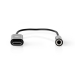 USB-Adapter | USB 3.1 | USB Type-C™ Male | 3,5 mm Female | 0.15 m | Zwart