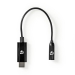 USB-Adapter | USB 3.1 | USB Type-C™ Male | 3,5 mm Female | 0.15 m | Zwart