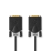 DVI-Kabel | DVI-D 24+1-Pins Male | DVI-D 24+1-Pins Male | 2560x1600 | Verguld | 3.00 m | Recht | PVC | Antraciet | Doos