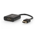 HDMI™-Adapter | HDMI™ Connector | USB Micro-B Female / VGA Female 15p / 3,5 mm Female | Verguld | Recht | PVC | Antraciet | 1 Stuks | Doos