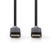 CCBW37014AT20 DisplayPort-Kabel | DisplayPort Male | DisplayPort Male | 8K@60Hz | Verguld | 2.00 m | Rond | PVC | Antraciet / Grijs | Window Box